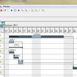 Kilku zadaniowy wykres Gantta w Gantt Project