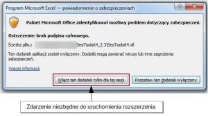 Pytanie bezpieczeństwa zezwalające na uruchomienie SeoTools