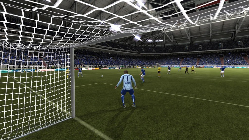 Widok z kamery w bramce - FIFA 12