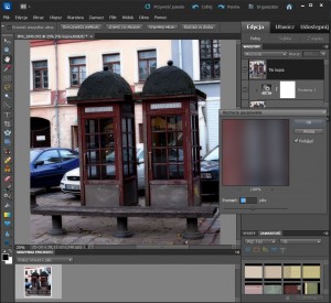 Stosowanie filtru w Adobe Photoshop Elements 10