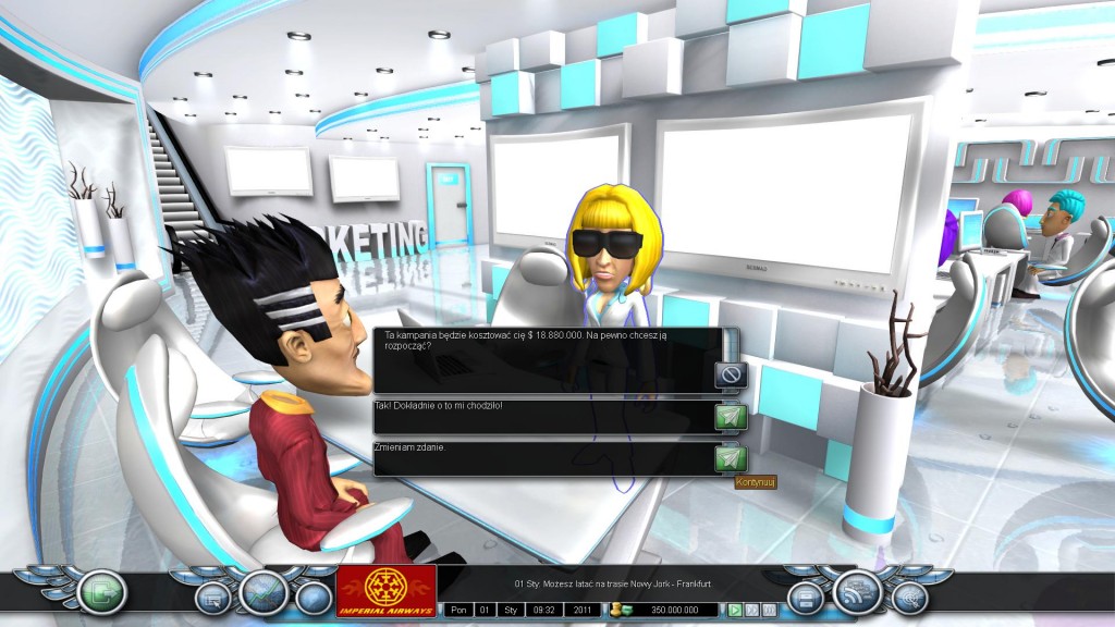 Wizyta w agencji reklamowej w Airline Tycoon 2