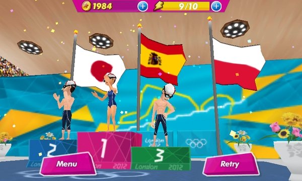 Podium medalowe - Pływanie - Igrzyska Olimpijskie Londyn 2012