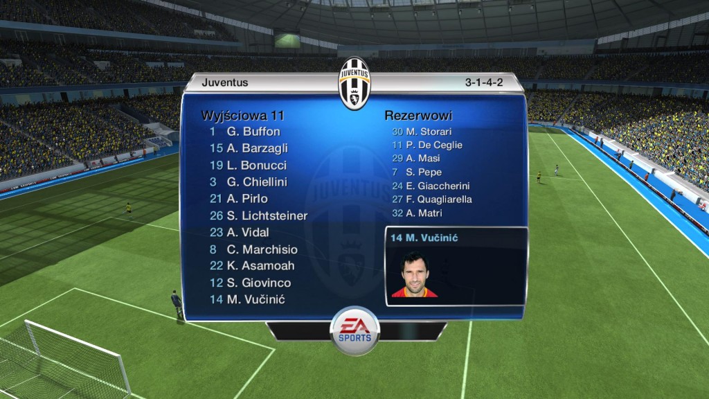 Skład Juventusu Turyn w FIFA 13