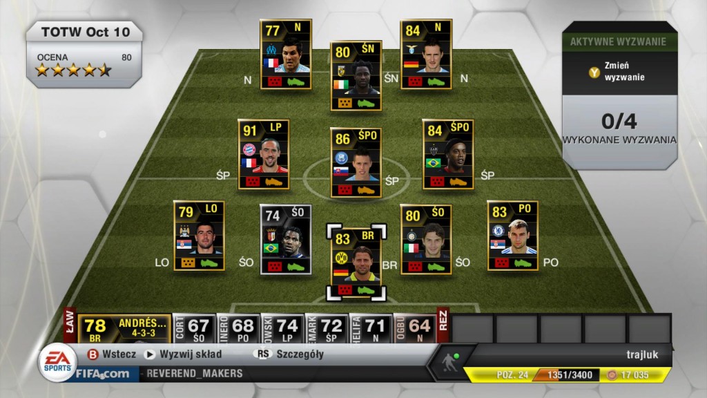 FIFA 13 - Drużyna w Ultimate Team