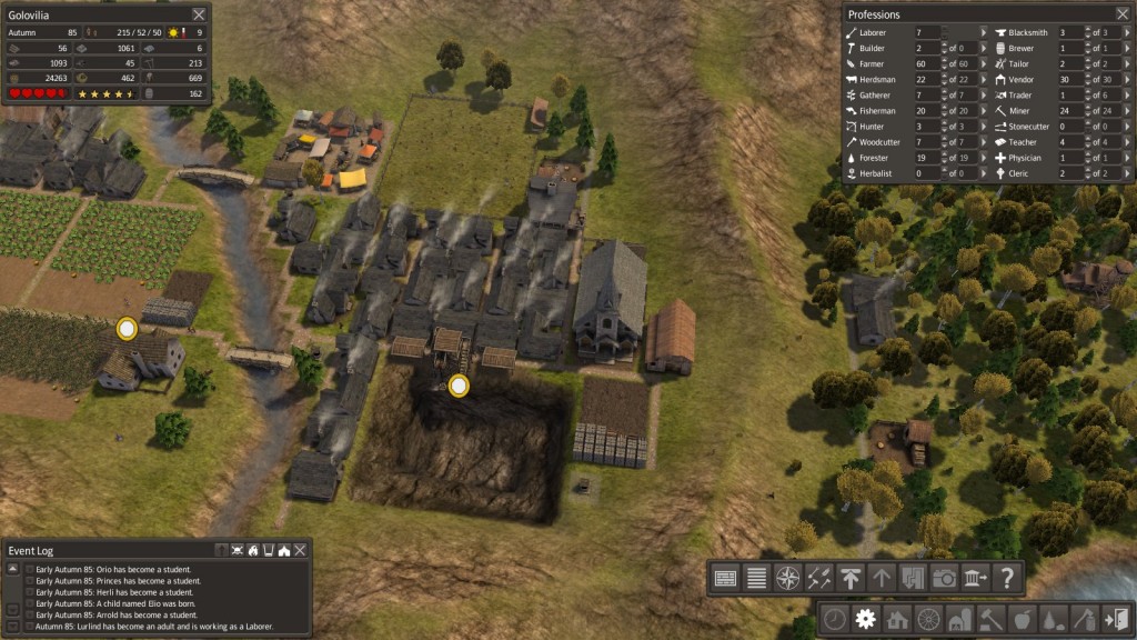 Kamieniołom z osiedlem w Banished